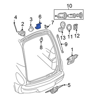 Chrysler OE - Rear Right Liftgate Hinge