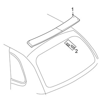 Chrysler OE - Lift Gate - Spoiler