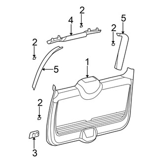 Chrysler OE - Lift Gate - Interior Trim (Wagon)