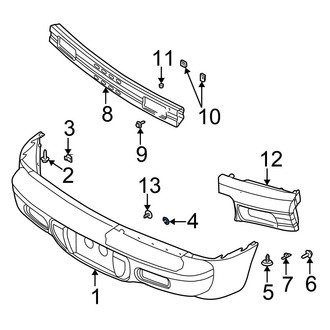 Chrysler OE - Inner Bumper Cover Nut