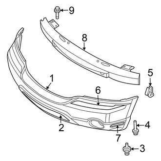 Chrysler OE - Front Bumper - Bumper & Components