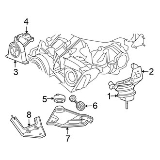 Chrysler OE - Engine / Transaxle - Engine & Transmission Mounting (Base / Limited / Touring FWD 3.5L)