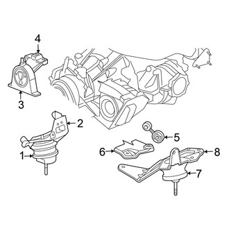 Chrysler OE - Engine / Transaxle - Engine & Transmission Mounting (AWD 3.5L)