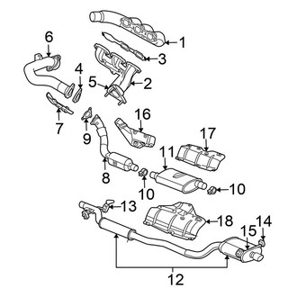 Chrysler OE - Exhaust System - Exhaust Components