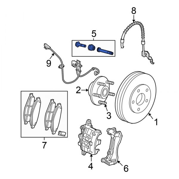 Disc Brake Caliper Repair Kit