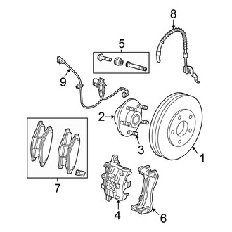 Chrysler OE - Front Suspension - Brake Components
