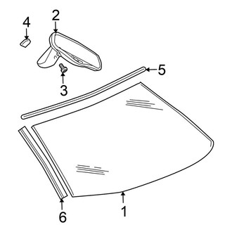 Chrysler OE - Windshield - Glass