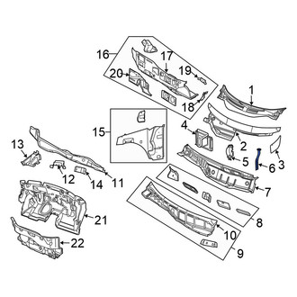Chrysler OE - Lower Cowl Seal