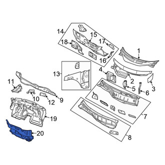 Chrysler OE - Outer Cowl Insulator