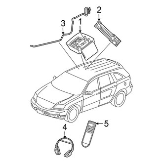 Chrysler OE - Overhead Console (Rear, With DVD)