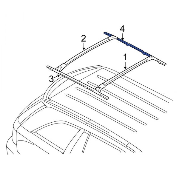 Roof Luggage Carrier Side Rail