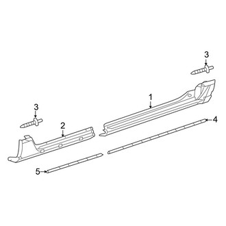 Chrysler OE - Pillars, Rocker & Floor - Exterior Trim