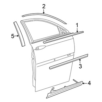 Chrysler OE - Front Door - Exterior Trim