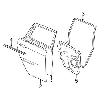 Chrysler OE - Rear Door - Door & Components