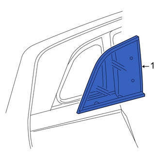 Chrysler OE - Rear Left Quarter Glass