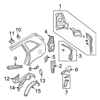 Chrysler OE - Quarter Panel - Inner Structure