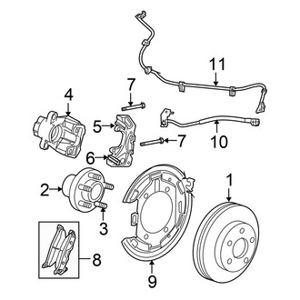 Chrysler OE - Rear Suspension - Brake Components