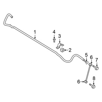 Chrysler OE - Rear Suspension - Stabilizer Bar & Components