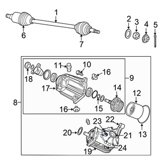 Chrysler OE - Rear Differential Housing Fill Plug