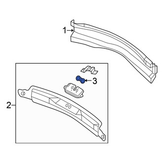 Chrysler OE - Rear Liftgate Lock Striker Plate