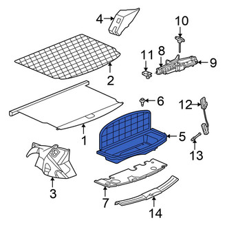 Chrysler OE - Rear Trunk Floor Storage Box