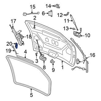 Chrysler OE - Liftgate Latch Handle Bracket