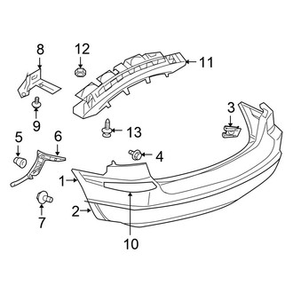 Chrysler OE - Rear Bumper - Bumper & Components
