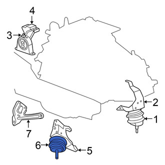 Chrysler OE - Rear Engine Mount