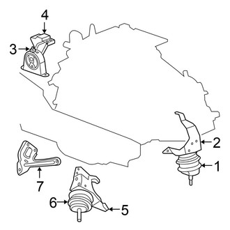 Chrysler OE - Engine / Transaxle - Engine & Transmission Mounting (FWD 3.8L)