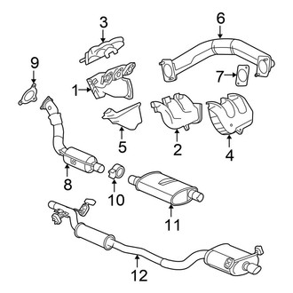 Chrysler OE - Exhaust System - Exhaust Components (3.8L)