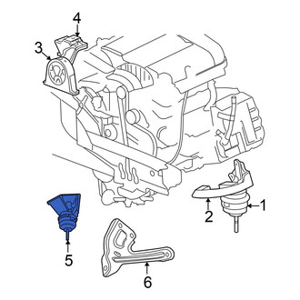 Chrysler OE - Rear Engine Mount