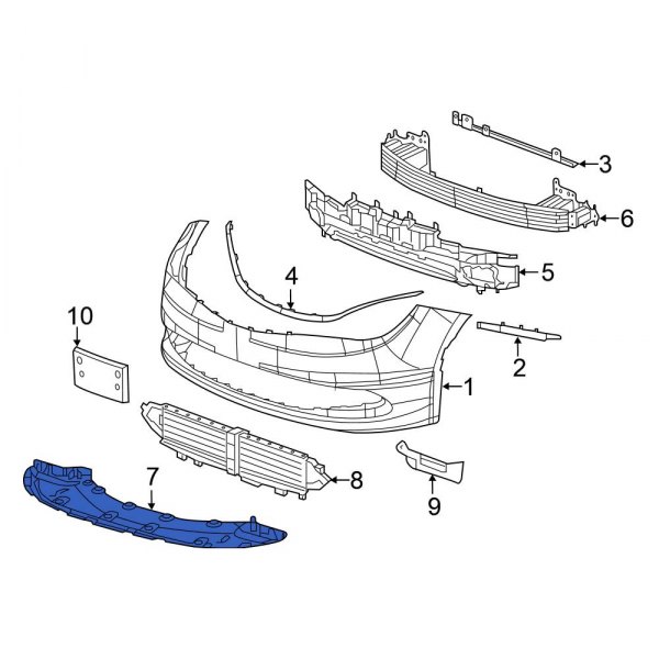 Radiator Support Air Deflector