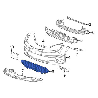 Chrysler OE - Front Radiator Shutter Assembly
