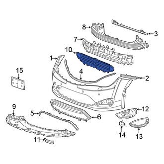 Chrysler OE - Front Radiator Shutter Assembly