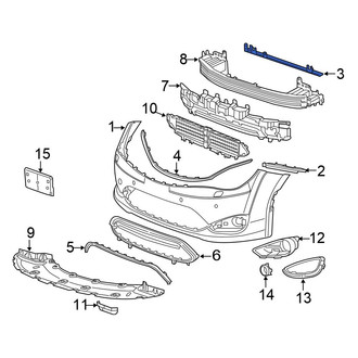 Chrysler OE - Front Center Bumper Cover Bracket