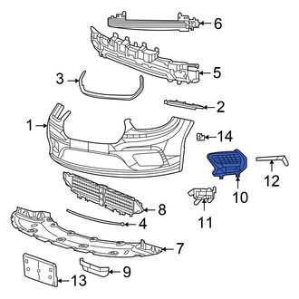 Chrysler OE - Front Left Fog Light Trim