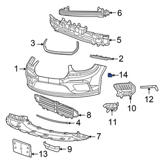 Chrysler OE - Front Left Parking Aid Sensor Bracket