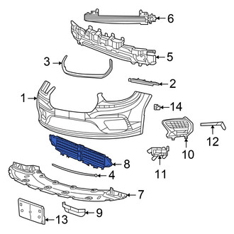 Chrysler OE - Front Radiator Shutter Assembly