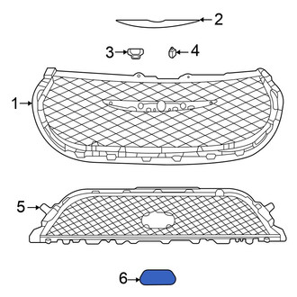 Chrysler OE - Front Grille Molding