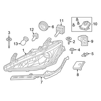 Chrysler OE - Front Lamps - Headlamp Components (H.I.D.)