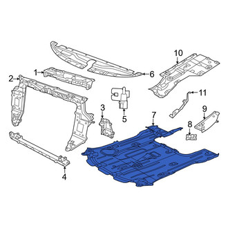 Chrysler OE - Front Radiator Support Splash Shield