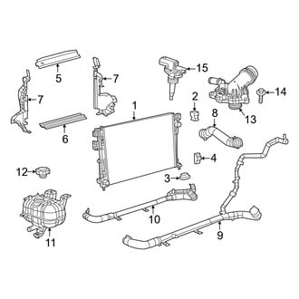 Chrysler OE - Cooling - Radiator & Components