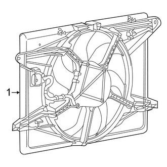 Chrysler OE - Cooling Fan (Limited / LX / Touring / Touring L / Touring L Plus)