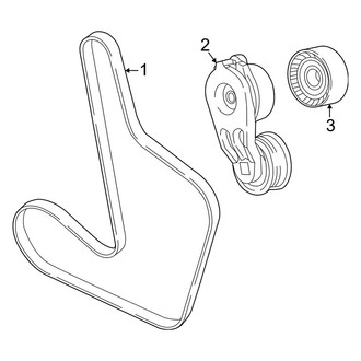 Chrysler OE - Cooling - Belts & Pulleys (Limited / LX / Touring / Touring L / Touring L Plus)