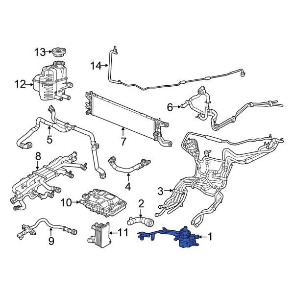 Drive Motor Inverter Cooler Water Pump