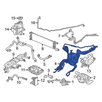 Chrysler OE - Drive Motor Inverter Radiator Hose
