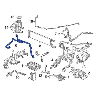 Chrysler OE - Drive Motor Inverter Radiator Hose