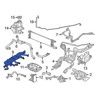 Chrysler OE - Drive Motor Inverter Radiator Hose