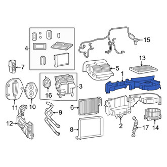 Chrysler OE - Front Upper HVAC Unit Case
