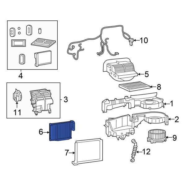 A/C Evaporator Core